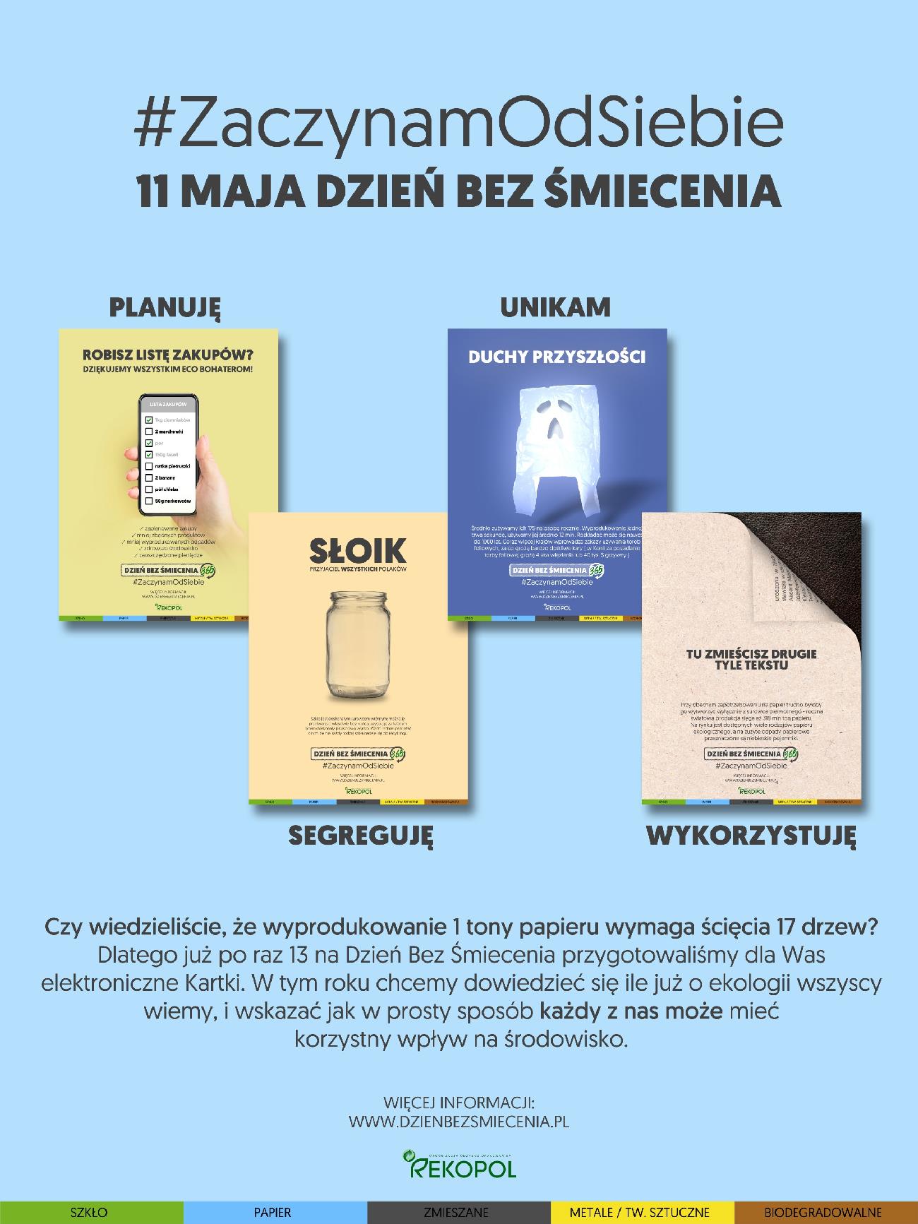 dzień bez śmiecenia kartka Kopia